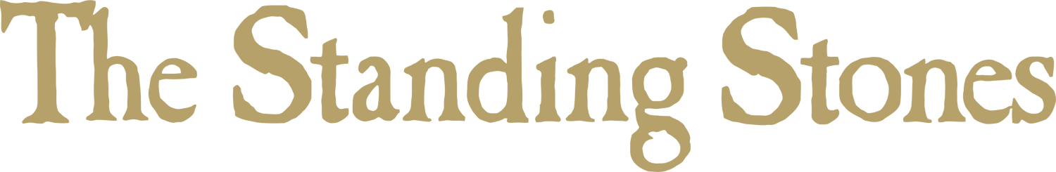 The Standing Stones logo for Commodore 64